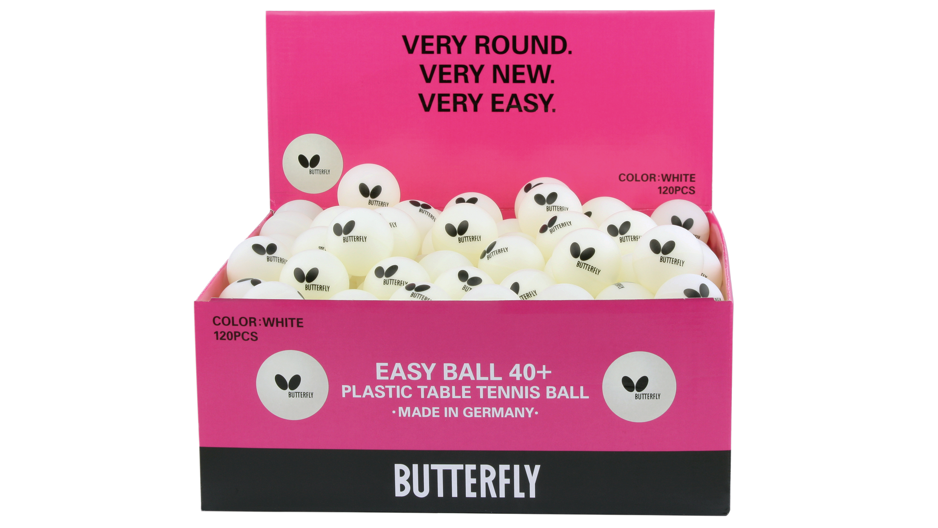 40+ White Easy Ball (120 Pack)