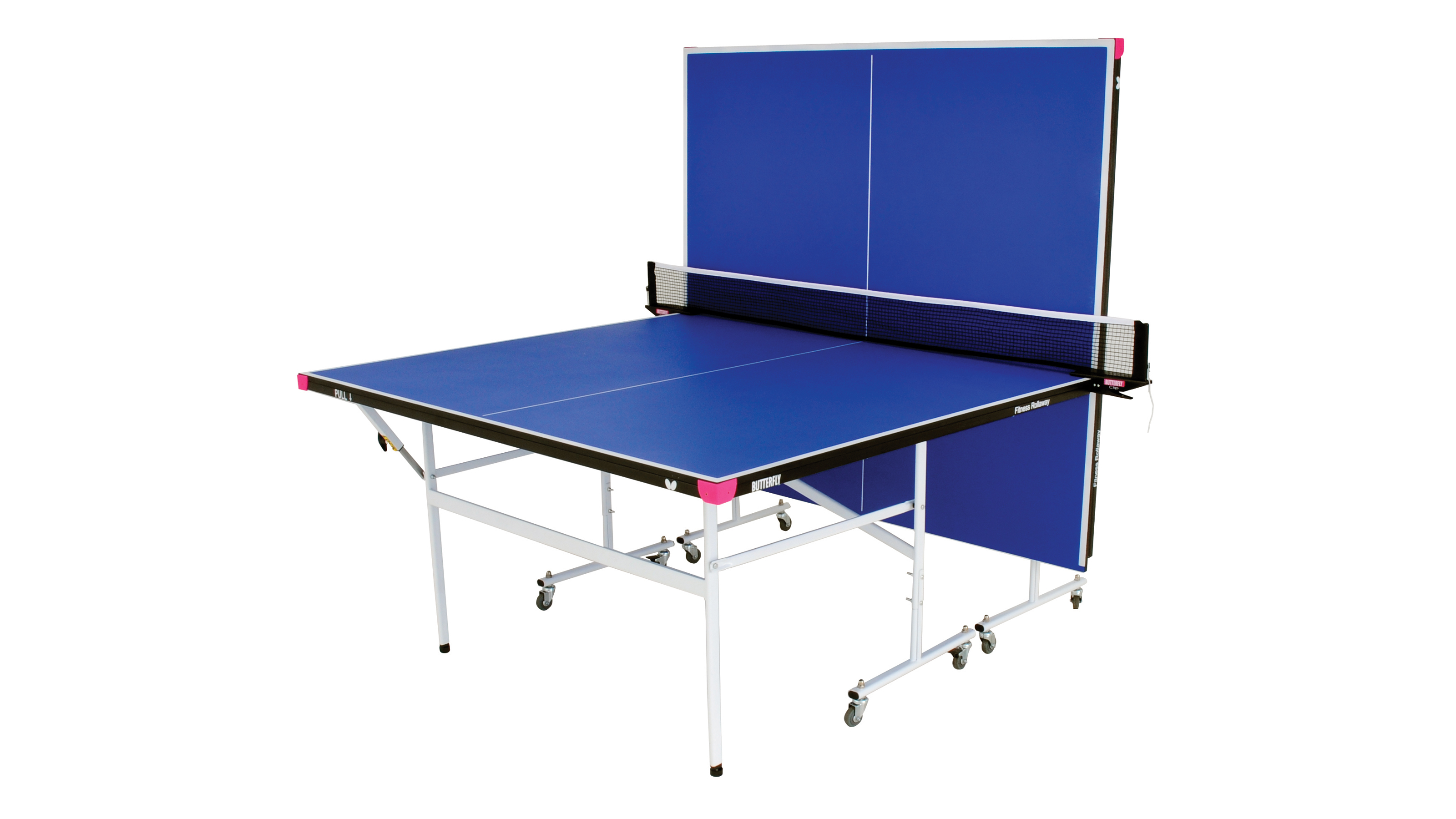 Fitness Blue Indoor Beginners Rollaway Table Tennis Table