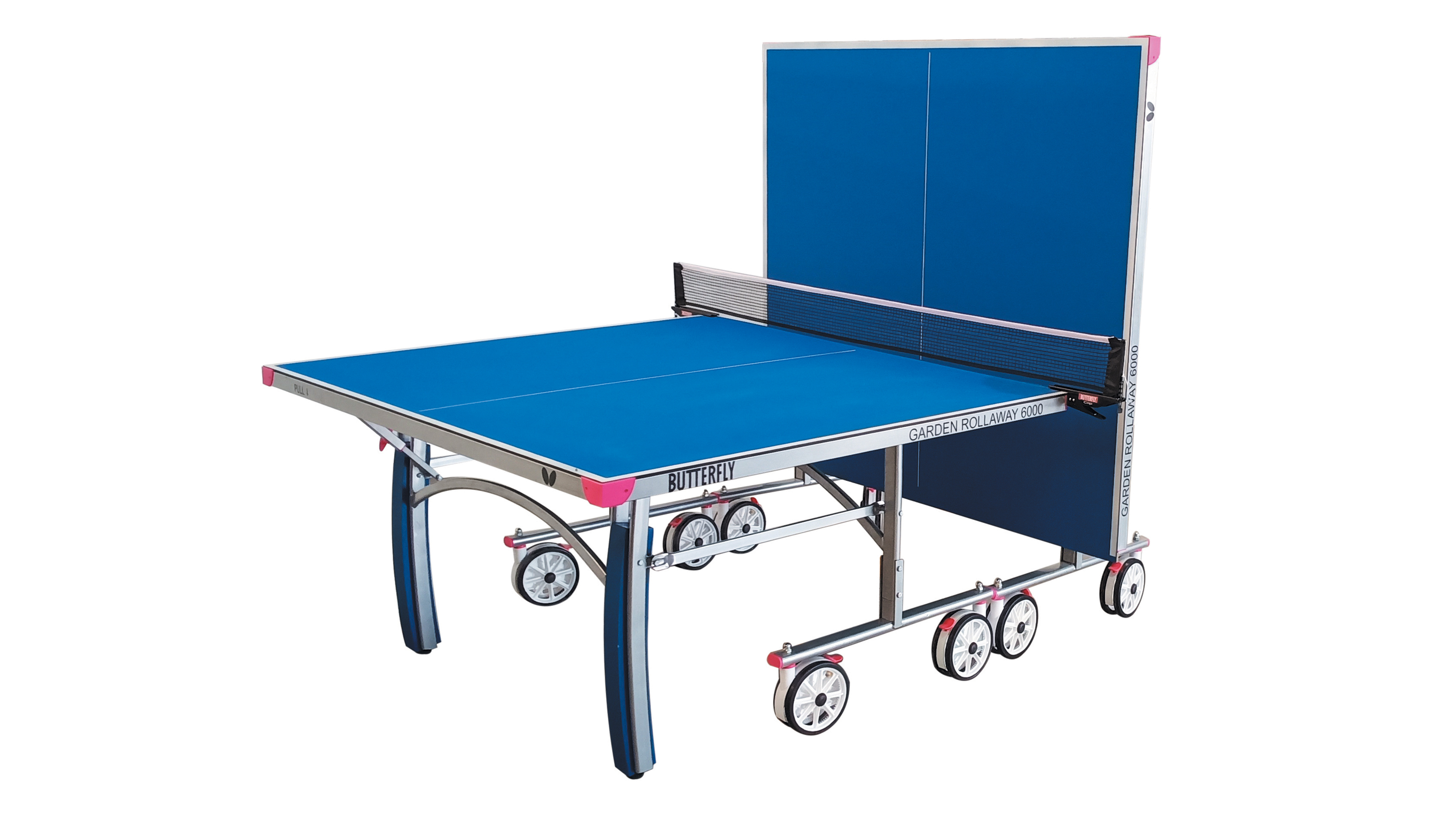 Garden 6000 Rollaway 6mm Outdoor Table Tennis Table (Blue)
