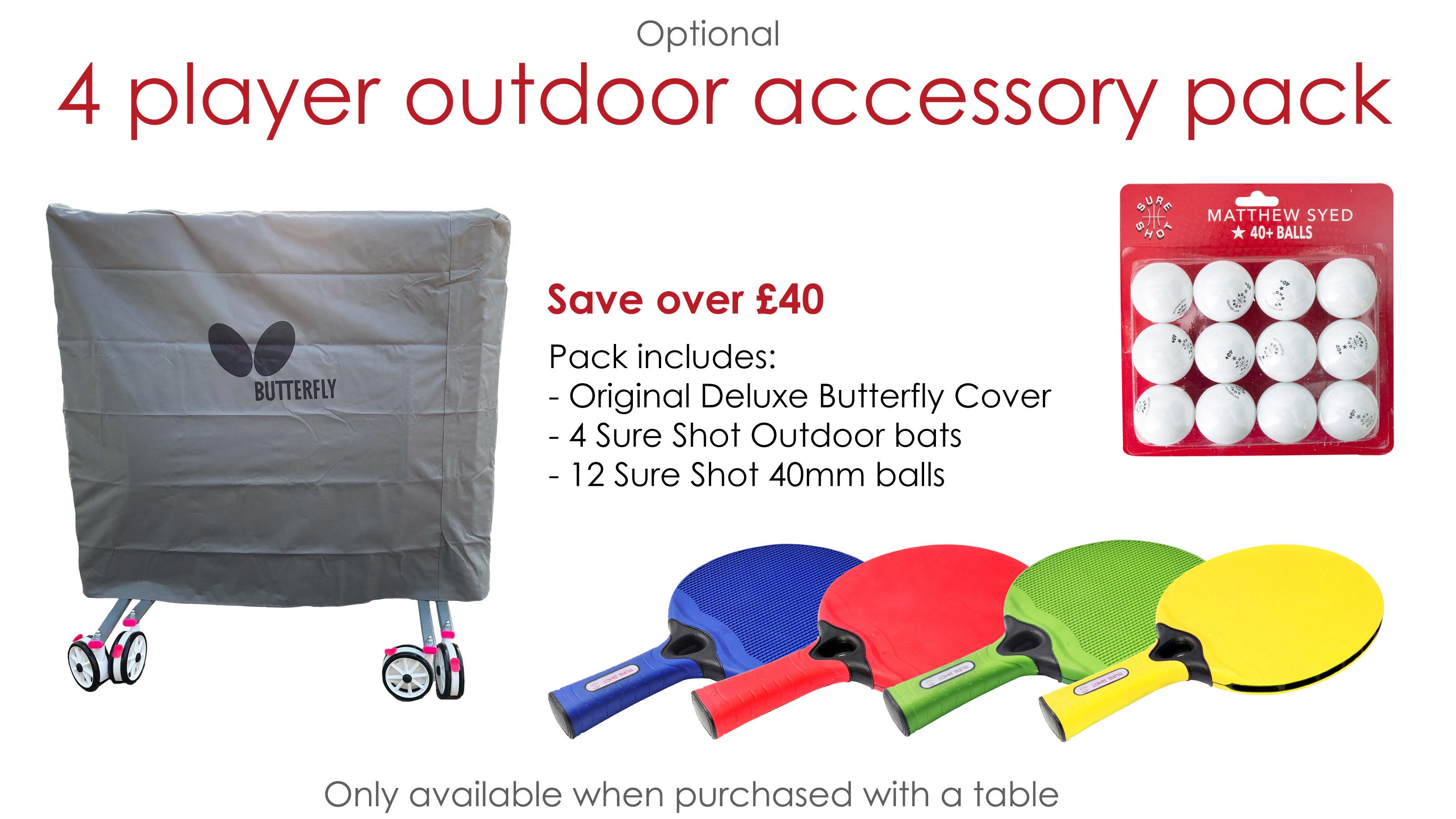 Garden 5000 Rollaway 5mm Outdoor Table Tennis Table (Blue)