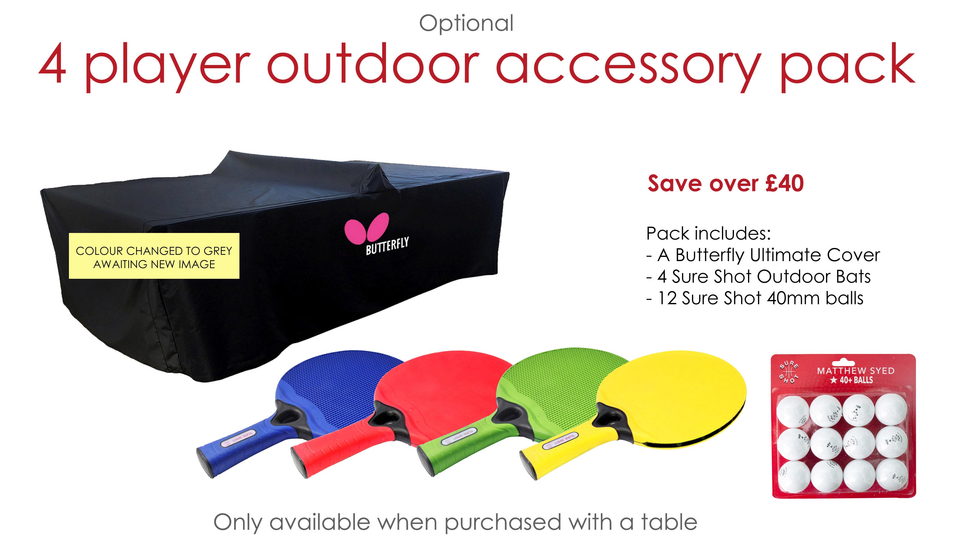 Garden 6000 Rollaway 6mm Outdoor Table Tennis Table (Blue)