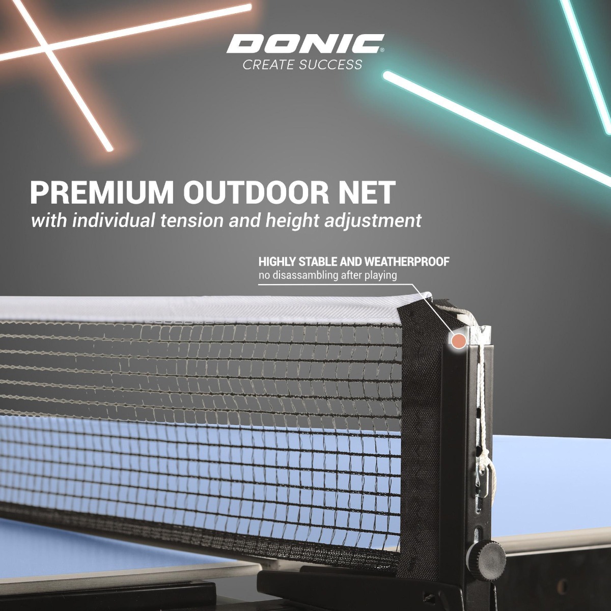 outdoor Roller 1000 Table Tennis Table Bundle
