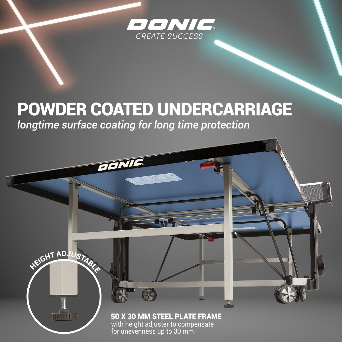 outdoor Roller 1000 Table Tennis Table Bundle